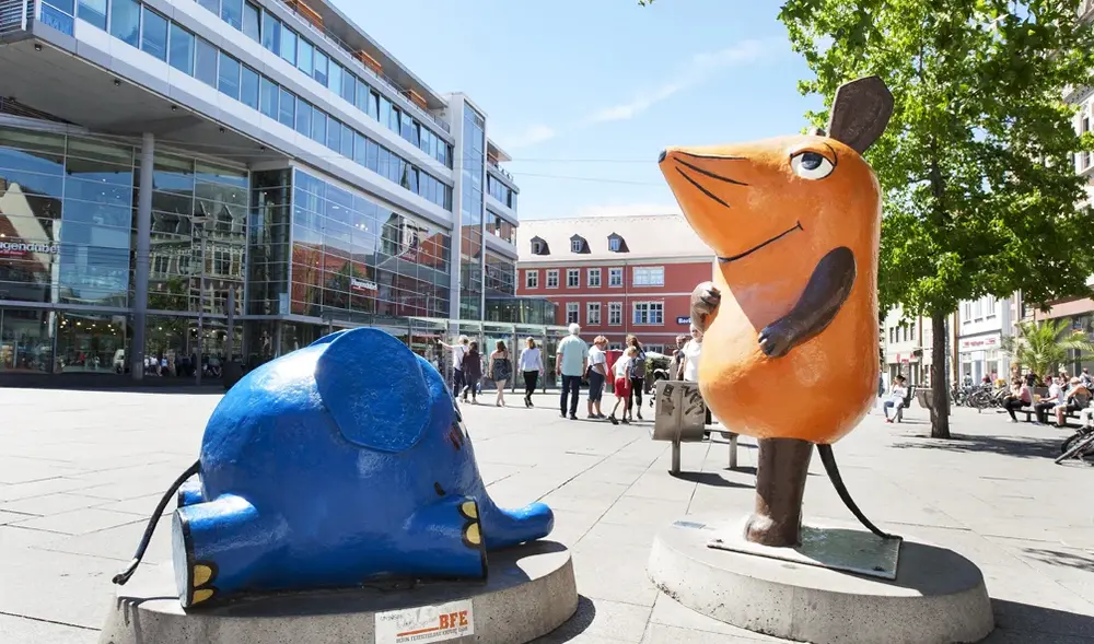 Kika-Figuren Maus und Elefant in Erfurt