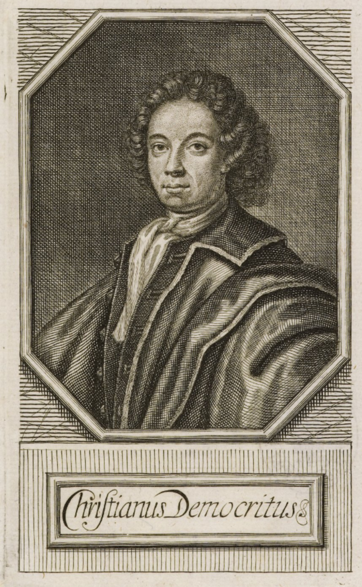 Kupferstich eines unbekannten Künstlers: Johann Konrad Dippel