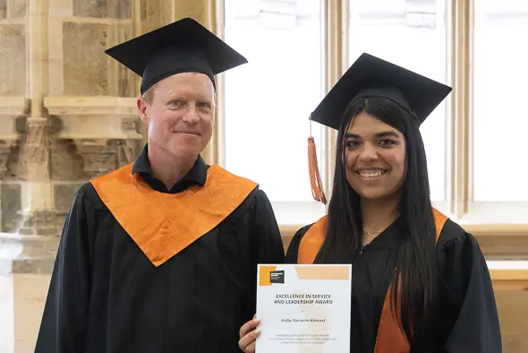 The Excellence in Service and Leadership Award Winner