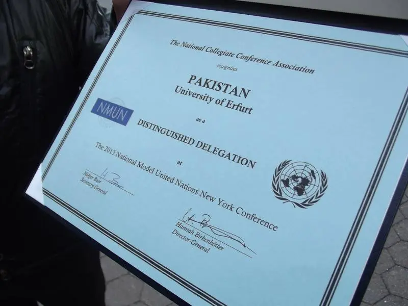 Auszeichnung Pakistan Distinguished Delegation