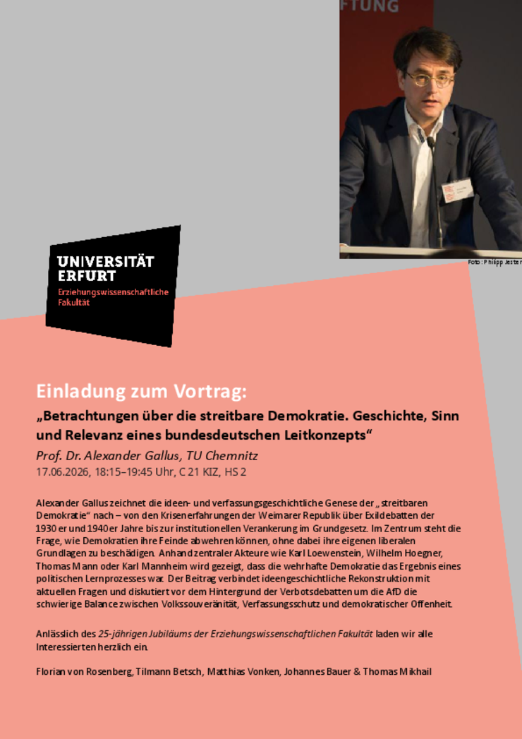 Vortrag Demokratie Ewi 25 Jahre Jubiläum