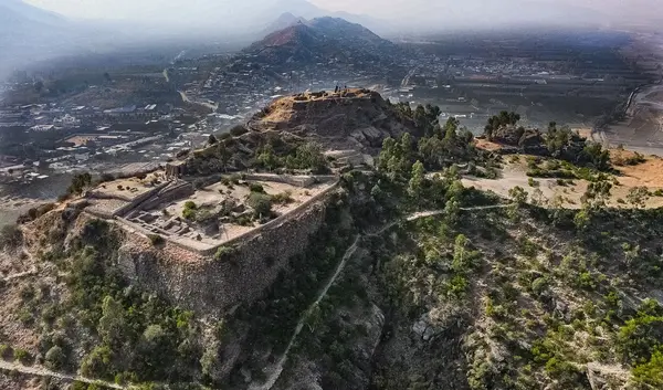 Luftaufnahme der Ausgrabungsstätte Barikot