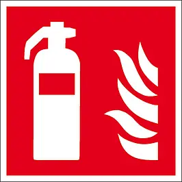 Hinweis Feuerlöscher