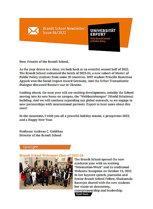 Sixth Newsletter 2022