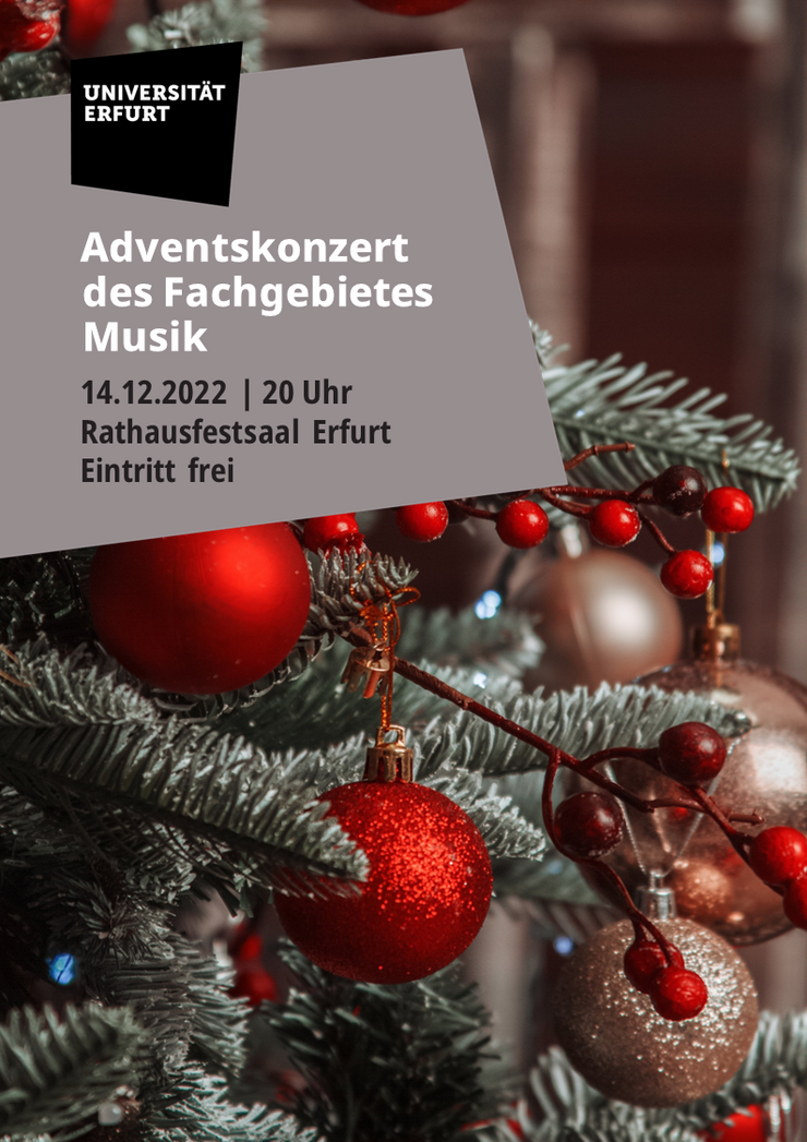 Plakat Adventskonzert Fachgebiet Musik 2022