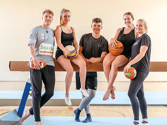 Sportstudierende an der Universität Erfurt