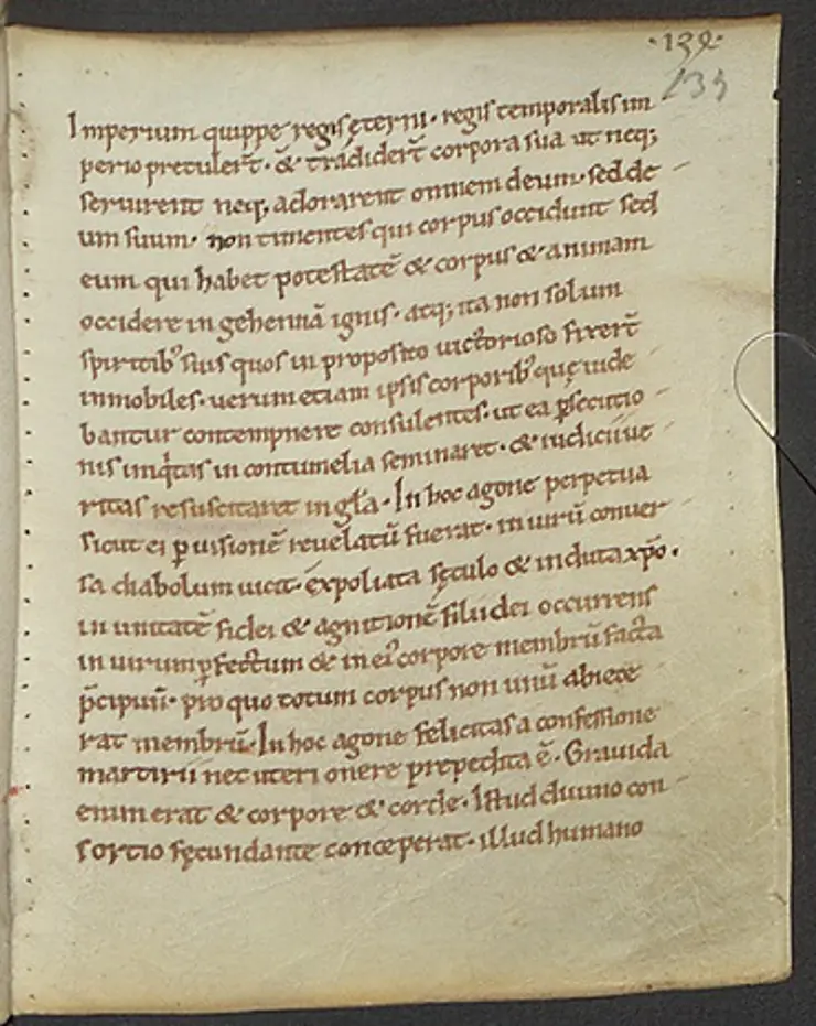 Mittelalterliche Handschrift F. 134r