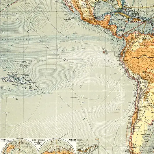 Karte Chart of the World