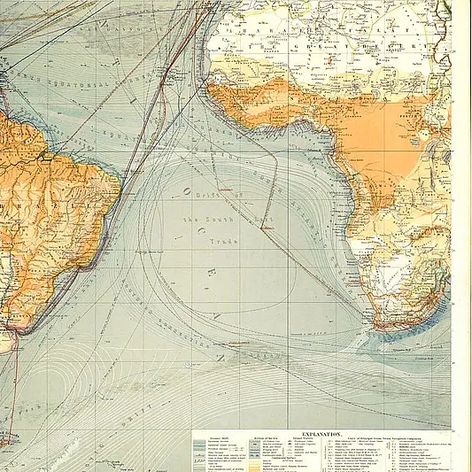 Karte Chart of the World