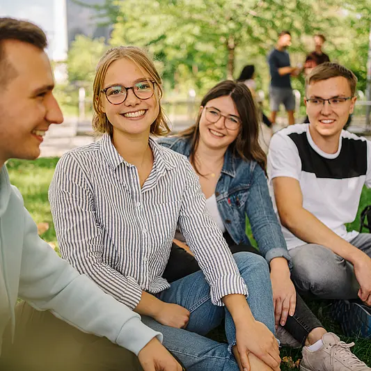 Students on campus