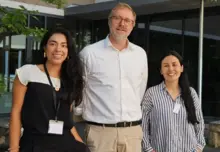 Dr. Alejandra Ortiz- Head of the Conflict Specialization; Matthew Ragget- Director of Thuringia International School and Nancy Apraez – Member of the Project
