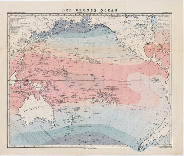 Karte der grosse Ozean