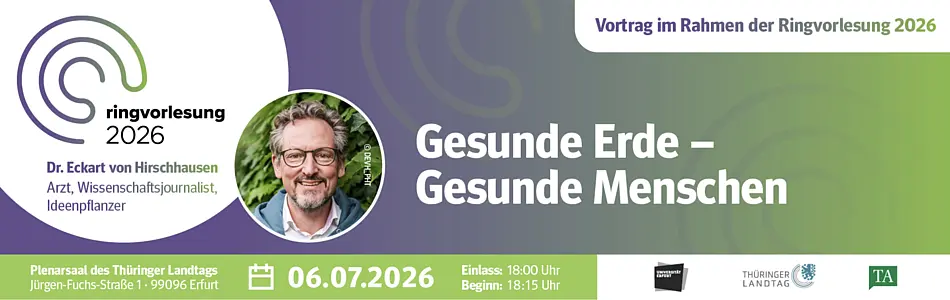 web banner for the Eckart von Hirschhausen lecture series