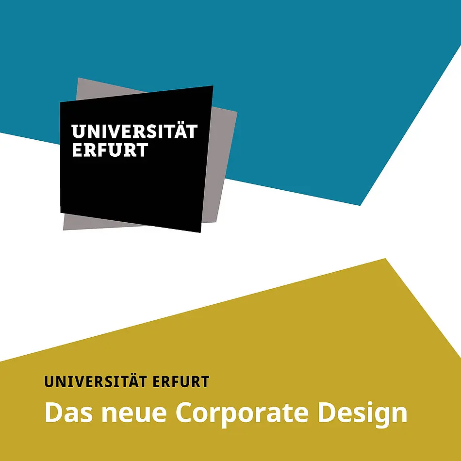 Banner zum Corporate Design der Uni Erfurt