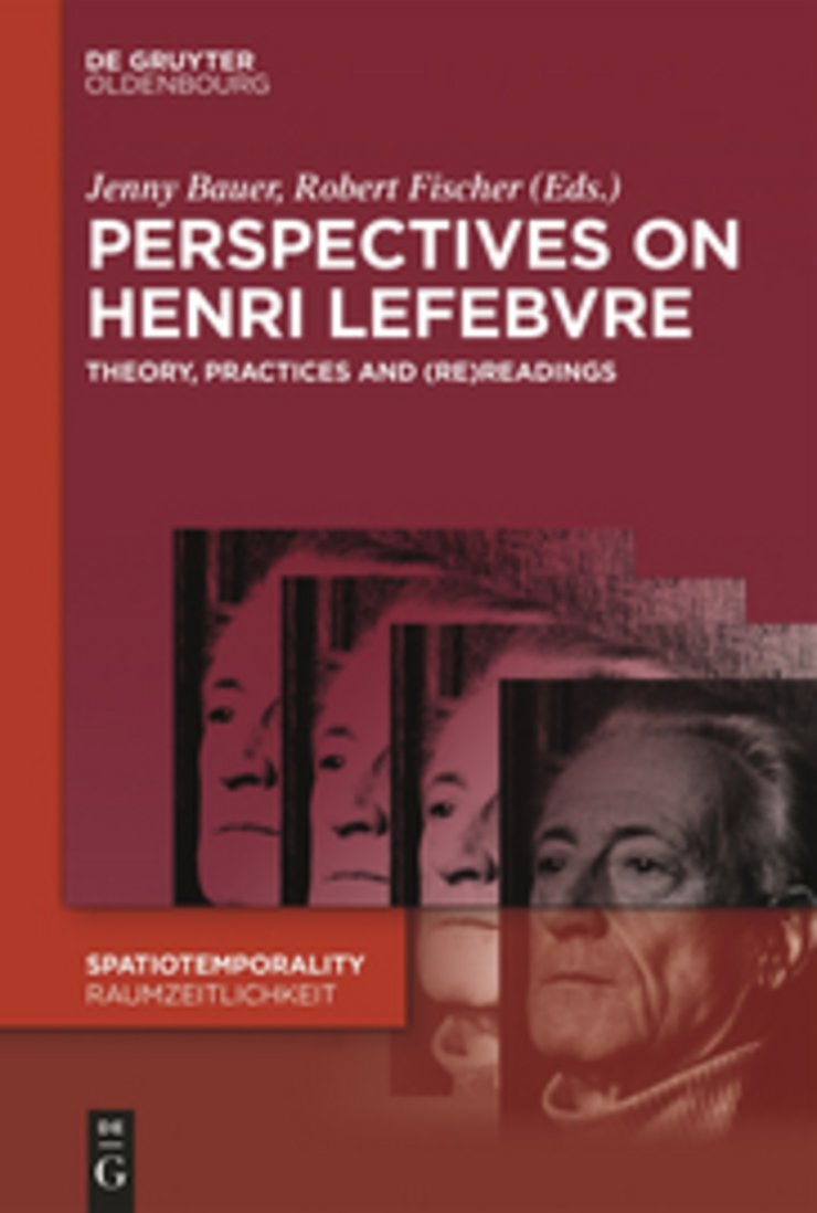 The picture shows the cover of the fourth volume. There are four portraits of Henri Lefebvre that are arranged behind one another. 