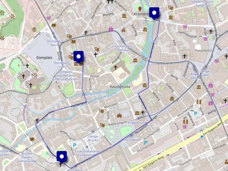 KFG city walk april 2024 map