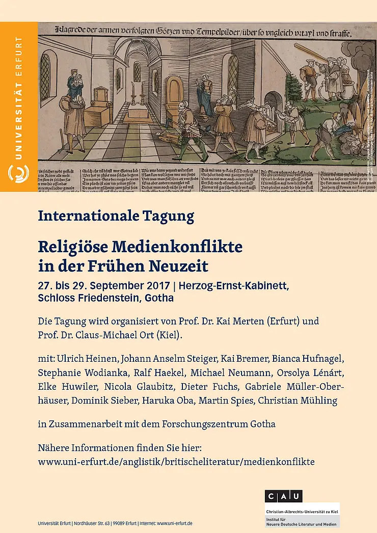 Tagung Religiöse Medienkonflikte in der Frühen Neuzeit