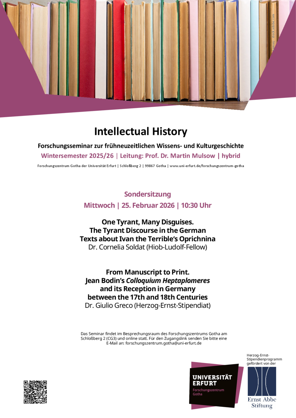 PDF Aushang mit Vortragstiteln