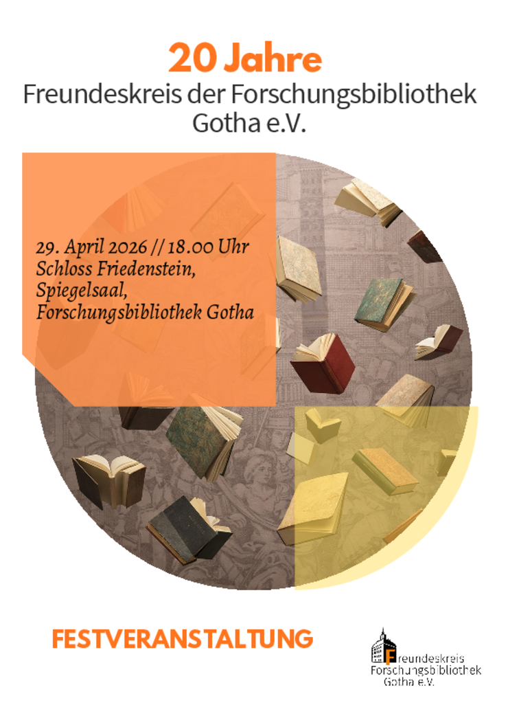 Ankündigung der Festveranstaltung des Freundeskreises