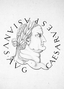 Illustration of a Vespasian coin in Jacopo Straka's Magnum ac Novum Opus