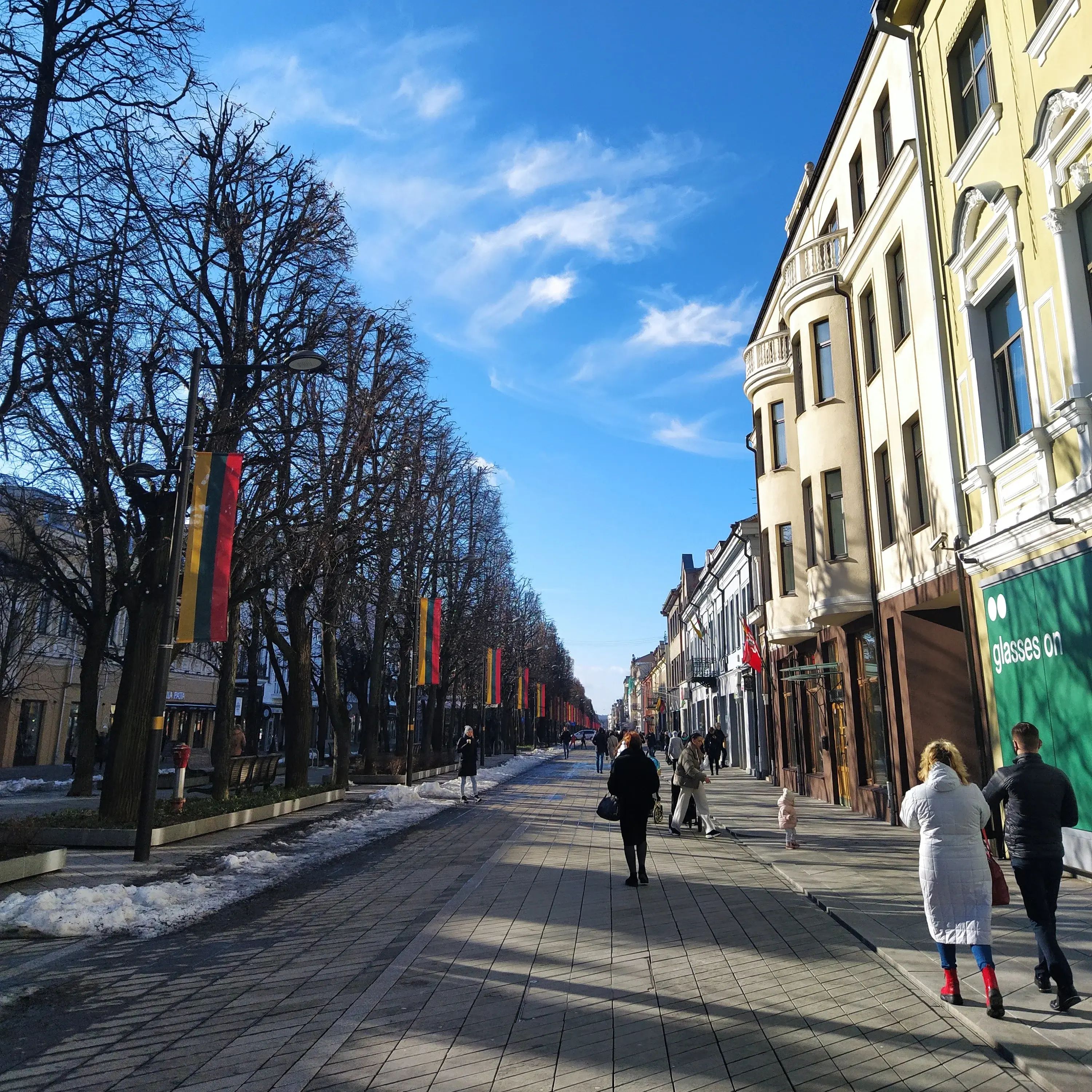 Einkaufsstraße in Kaunas