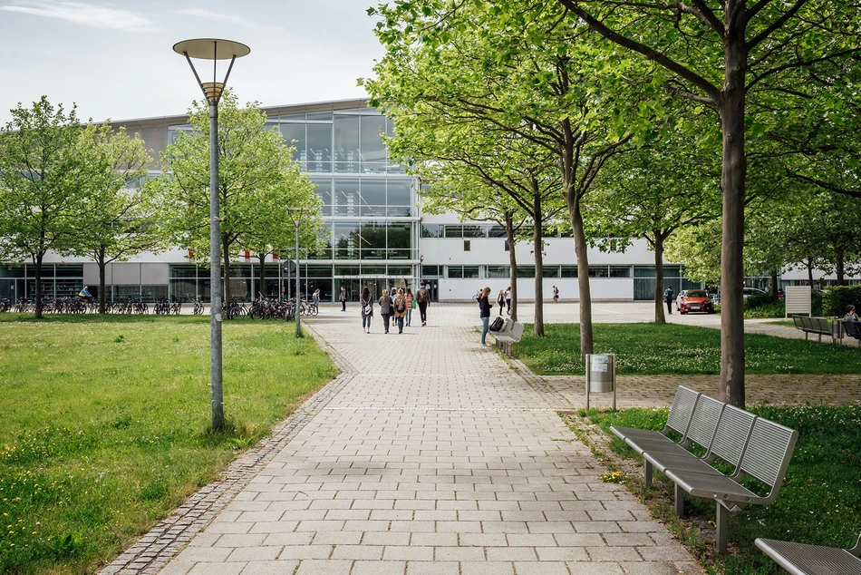Weg zur Universitätsbibliothek Erfurt