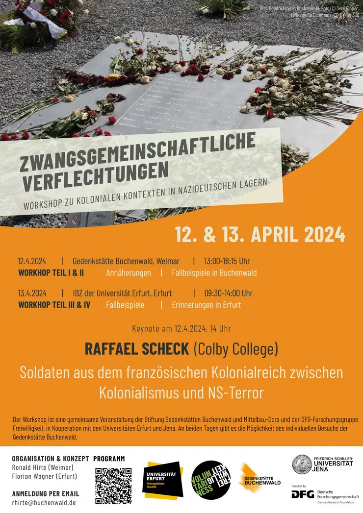 Workshop Zwangsgemeinschaftliche Verflechtungen Buchenwald