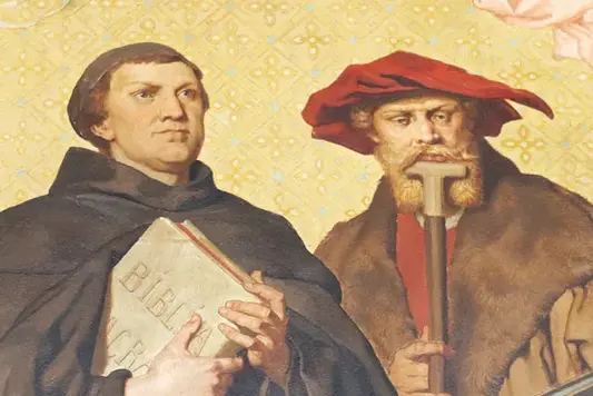 [Translate to English:] Martin Luther und Eobanus Hessus
