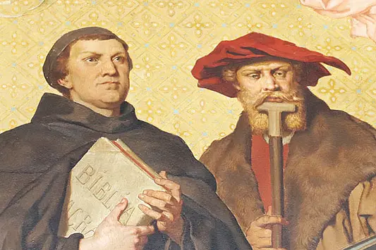 [Translate to English:] Martin Luther und Eobanus Hessus