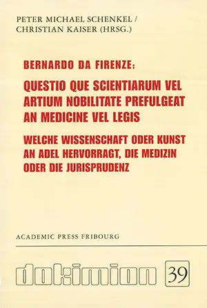 Cover Bernardo da Firenze: Questio que Scientiarum