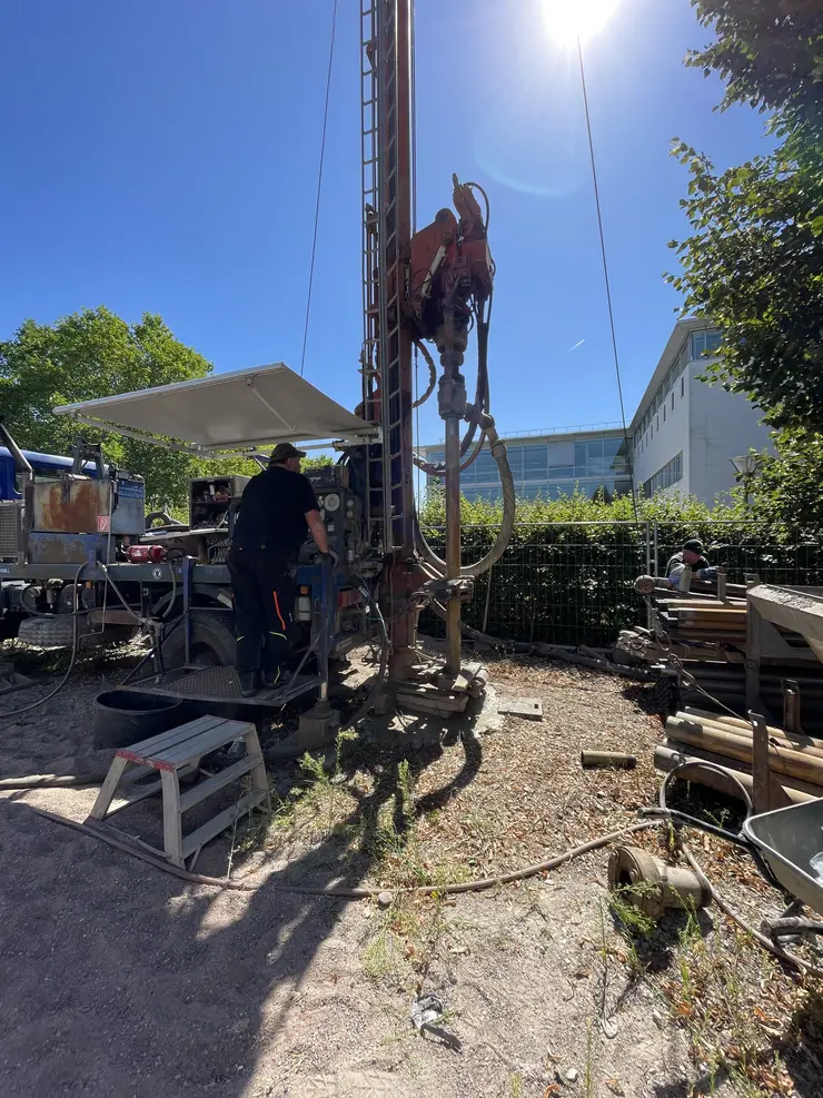 geothermal drilling on campus