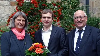 Übergabe des Förderpreises beim Patronatsfest der Katholisch-Theologischen Fakultät der Universität Erfurt 2016