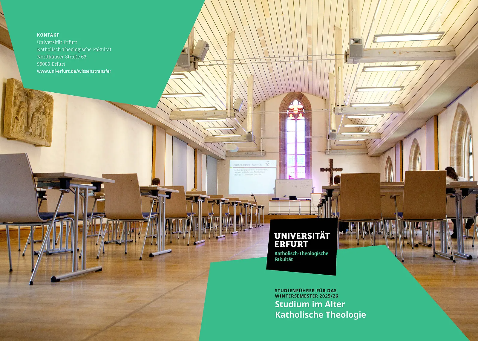 Cover Broschüre "Studium im Alter" für das WiSe 25/26