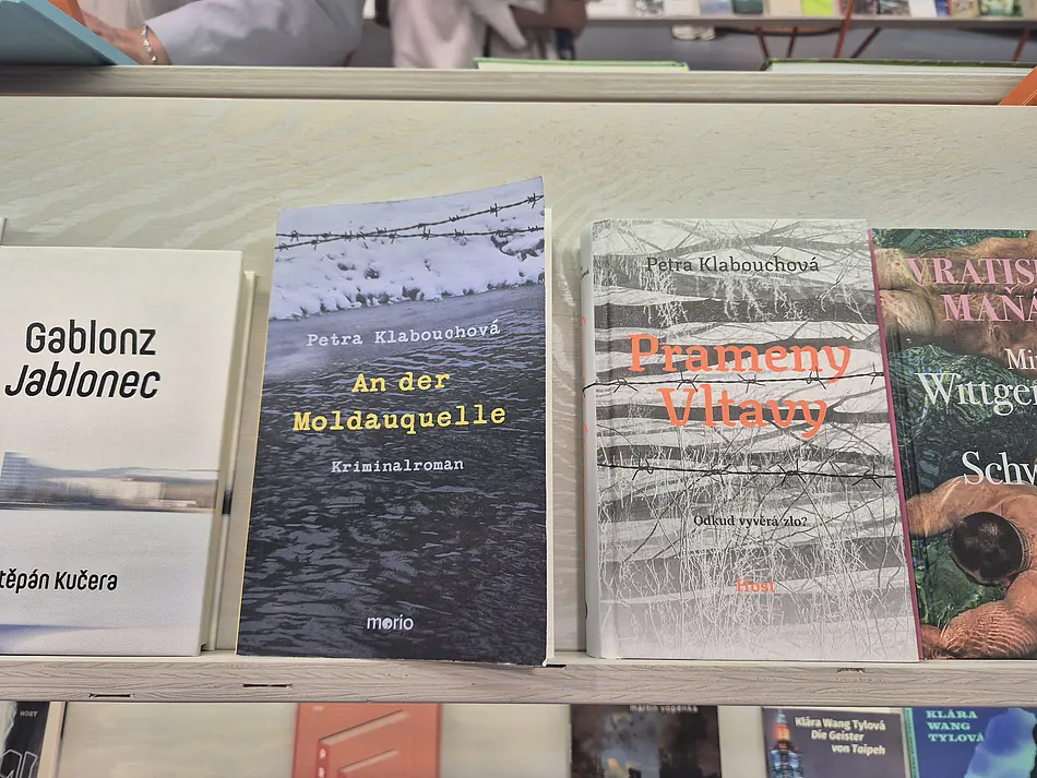 Auswahl von Büchern der Frankfurter Buchmesse des Gastlandes Tschechien