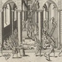 Beeldenstorm, 1566, Frans Hogenberg, 1566 - 1570, Rijksmuseum
