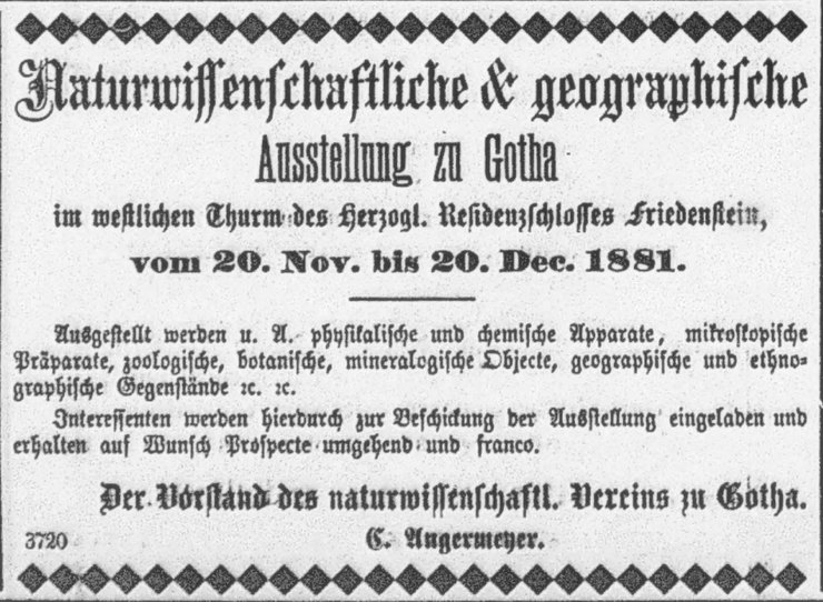 Gothaischen Zeitung 1881. 