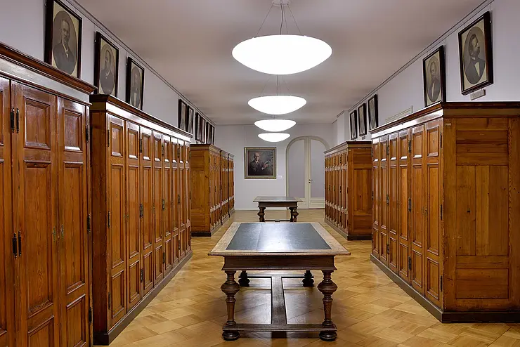 Ahnensaal im Perthes-Forum Gotha