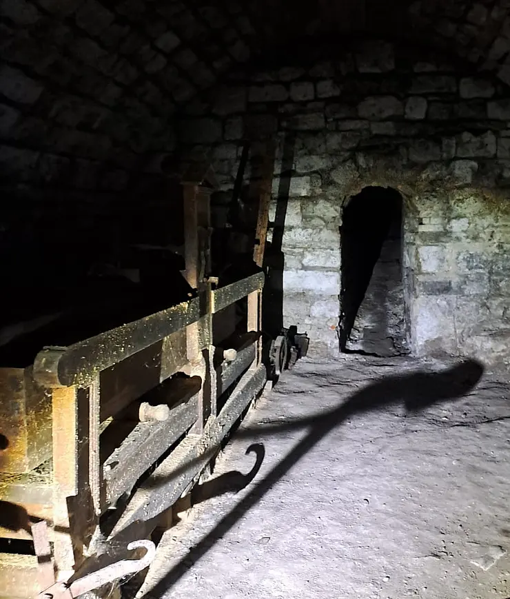 Cellar in the east tower of Friedenstein Castle