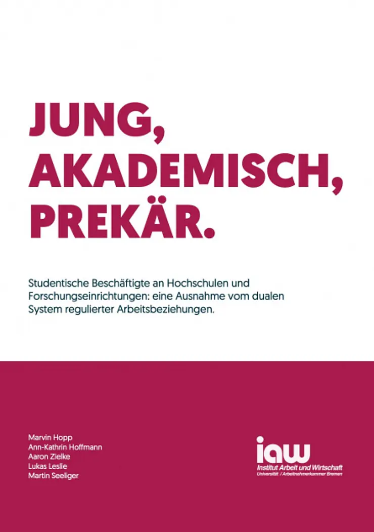 Cover der Studie "Jung, Akademisch, Prekär"