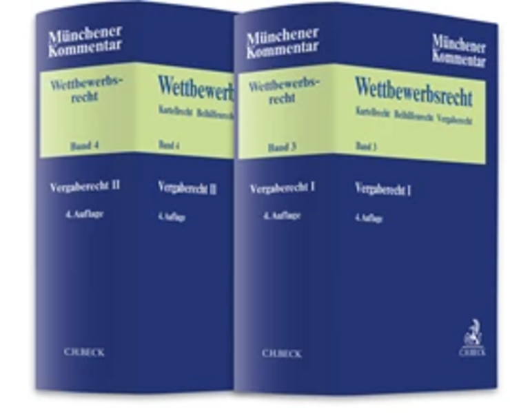 Munich Commentary on Competition Law: Volume 3: Public Procurement Law I / Volume 4: Public Procurement Law II