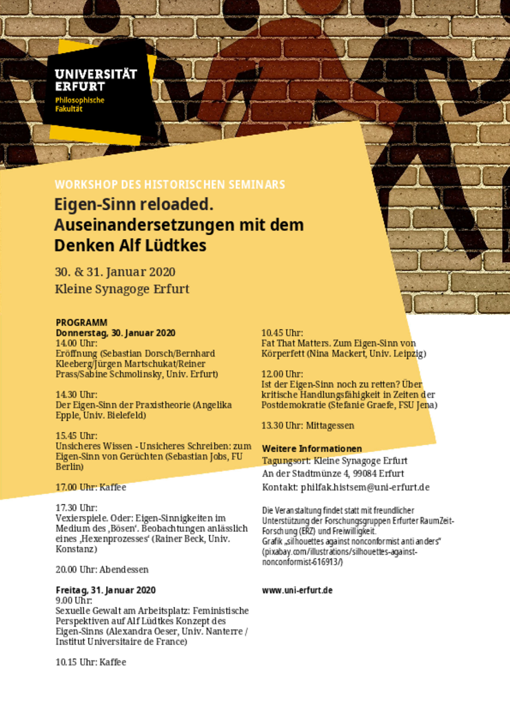 Flyer Workshop: "Eigen-Sinn reloaded"