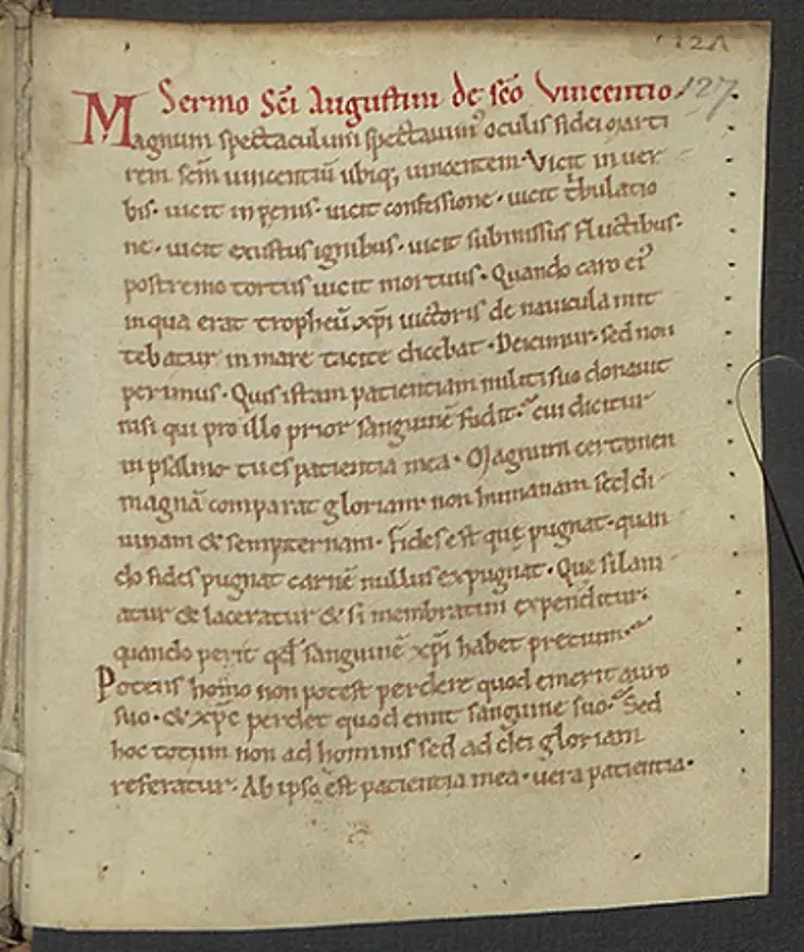 Mittelalterliche Handschriften F. 127r