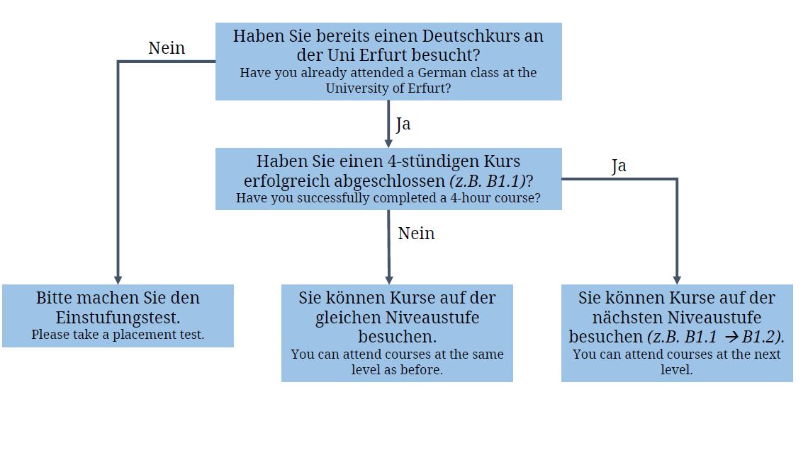 Entscheidungsbaum Deutschkurse