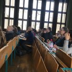 Publikum eines Vortrags im Hörsaal im Rahmen der 11. Internationalen Lernwerkstättentagung in Erfurt