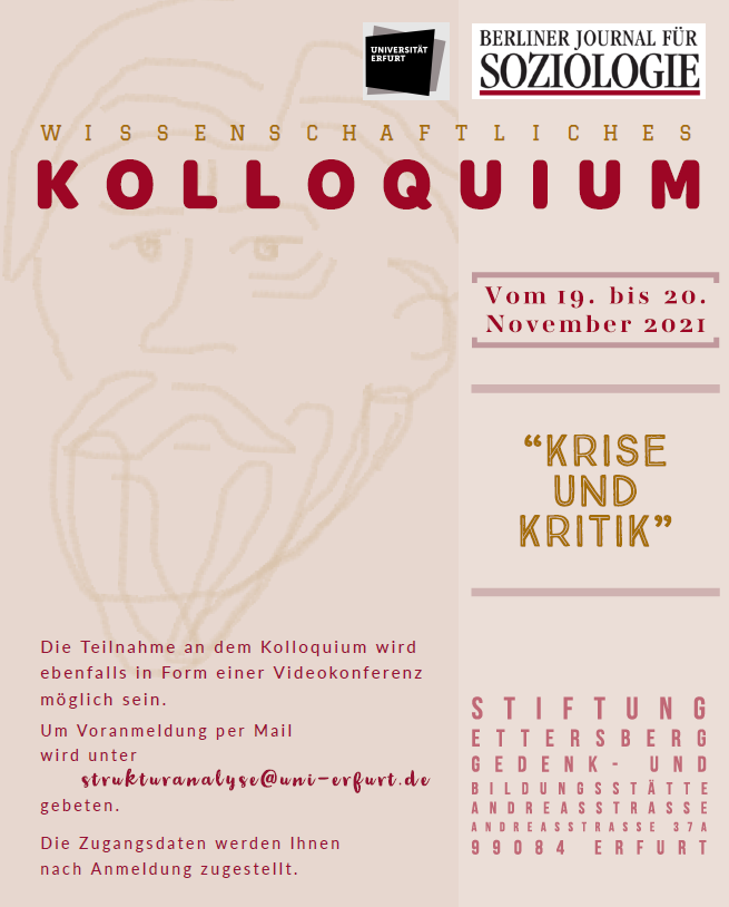 Kolloquium "Krise und Kritik"